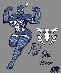 She-Venom doodle : rSpiderman
