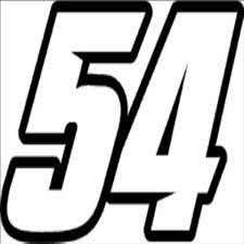 54 3 Victories Logo Sticker Nascar Cars Logos