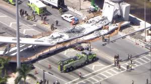 Department of transportation's (usdot's) federal highway administration (fhwa) division office is on site to assist. Raw Video Scene Of Pedestrian Bridge Collapse At Florida International University Youtube