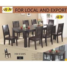 From finished to unfinished wooden tables, chairs, barstools, pantries, kitchen islands and more, we offer many selections from the top solid wood kitchen furniture manufacturers. Solid Wood Dining Table Chair Set Hotwin Furniture Malaysia Supplier