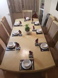 Most people buy their table and chairs together because they like the look they see. 8 Seater Dining Table Chairs In Rochdale Fur 300 00 Zum Verkauf Shpock De