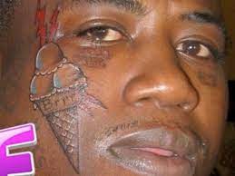 The g represents his stage name, gucci mane. Gucci Mane Face Ice Cream Tattoo