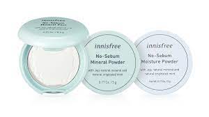Natural mineral sebum control powder: Make Up No Sebum Mineral Powder Innisfree