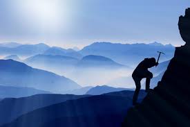 Man Climbing While Holding Pick Axe Painting Hd Wallpaper Wallpaper Flare Boy looking through binoculars in mountains. wallpaperflare
