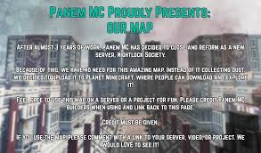 What minecraft servers have hunger games? Hunger Games Panem World Map Download 1 10 Minecraft Map