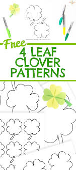 Or you can grab both! Free Printable Four Leaf Clover Templates The Printables Fairy