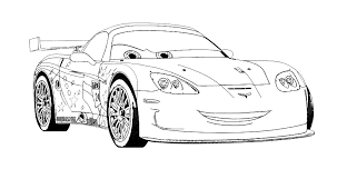 cars jeff gorvette 2 top coloring pages for kids coloriage rockstar
