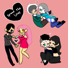 Pixilart - Aphmau x aaron, Katelynn x white hair guy and Zane x Ka by  Supercolorgirl