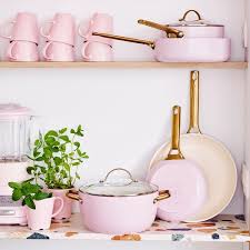 Maybe you would like to learn more about one of these? Homewares Exclusivos Para Designers Goop Shop Pink Pots And Pans Ceramic Cookware Cookware Set