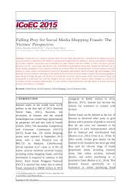 Dia kata ada org lain guna acc dia. Pdf Falling Prey For Social Media Shopping Frauds The Victims Perspective
