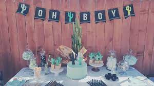 Cactus Baby Shower Ohboy Susiescakes Candybar Diybanner Cacti Taco Baby Shower Fiesta Baby Shower Baby Shower Themes