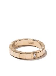 Chopard 18kt Yellow Gold Ice Cube Diamond Ring Farfetch Mens Gold Rings Sterling Silver Jewelry Rings Sterling Silver Jewelry Handmade