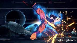 # goku # dragon ball z # dragon ball super # ultra instinct. Ultra Instinct Goku Vs Kefla Dramatic Finish English Japanese Dragon Ball Fighterz áµá´´á´° On Make A Gif