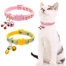 Fancy cat collars, cat jewelry pendants. Bingpet Breakaway Cat Collar With Bell 2 Pack Safety Adjustable Cat Collars Set Pineapple Cherry Amazon Com Au Pet Supplies