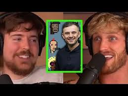 Katselen uudestaan tätä pätkää Mr. Beastista ja Logan Paulista, jotka  puhuvat siitä, miten Gary Vee sai heidät ostamaan NFT:itä.