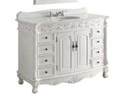 48 Inch Adelina Antique Bathroom Vanity White Marble Top Bathroom Sink Vanity Bathroom Vanity White Vanity Bathroom