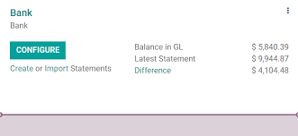 Must provide 12 months of consecutive bank statements from the same account. Bank Statements Odoo 14 0 Documentation