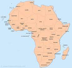 Map of africa with countries and capitals. Free Printable Maps Of Africa