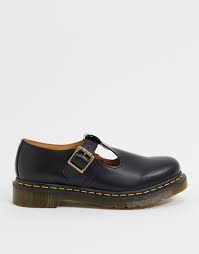 Shop 8065 mary jane black at dr. Dr Martens Polly Flache Mary Janes In Schwarz Asos