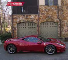 A maranello sfilano l'uomo e la donna in rosso. 2015 Ferrari 458 Speciale Rosso Maranello Special Paint 389k Msrp 724 Miles Ronsusser Com