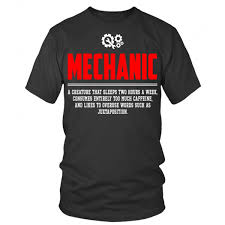 Mechanic Noun Definition Funny Meaning Shirt Mechanic T Shirt