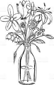 Pin By Keontaye Brown On Love Flower Vase Drawing Flower Drawing Black And White Flowers