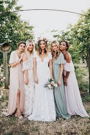 Boho Bridesmaides Dresses Bridesmaid Dresses Boho Boho Wedding Inspiration Bohemian Wedding Theme