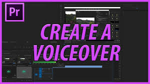 Erkunden sie die neuen funktionen in adobe premiere elements 2021. How To Create A Voice Over In Adobe Premiere Pro Cc 2017 Youtube