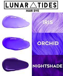 Pastel Iris Bright Violet Orchid And Deep Purple Nightshade Vegan And Cruelty Free Available Worldw Dyed Hair Purple Bright Purple Hair Deep Purple Hair
