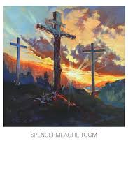 High Quality Fine Art Prints Available Of This Original Acrylic Painting Featuring Three Crosses With Th Christian Paintings Cross Art Painting Cross Paintings