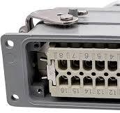 Wen ST Heavy Duty Connectors HDC-HE-016-1/2/3/4 F/M 16pin 16A 500V  Industrial Rectangular Aviation Connector p/Lug Screw  Connection(HDC-HE-016-1)