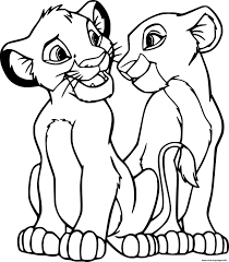 Skylanders swap force printable coloring pages. Young Simba And Nala Coloring Pages Printable