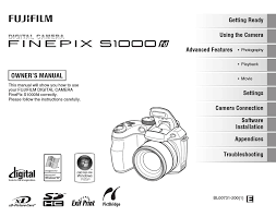 Please follow the instructions carefully. Fujifilm Finepix S1000fd Owner S Manual Pdf Download Manualslib