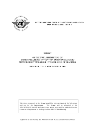REPORT OF THE TWELFTH MEETING OF COMMUNICATIONS, NAVIGATION AND  SURVEILLANCE METEOROLOGY SUB-GROUP (CNSMET SG12) OF APANPIRG