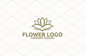 Flower Logo Flower Logo Logos Logo Templates