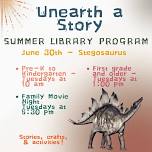Summer Library Program – “Unearth a Story”