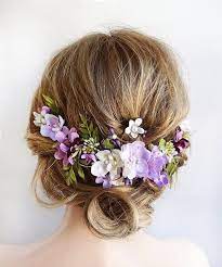 Purple Floral Hair Piece Purple Hair Accessories Flower Etsy In 2021 Floral Hair Pieces Purple Hair Piece Flowers In Hair