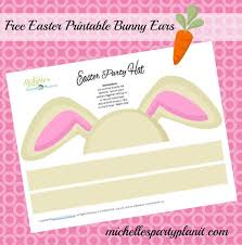 Hello, and welcome to our blog. Free Easter Printable Bunny Ears Party Hat Michelle S Party Plan It