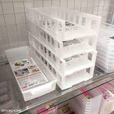 100均はダイソーのスッキリ収納すきまトレーの収納ブログ画像 収納 アイデア 収納 ダイソー 収納