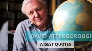 Sir david frederick attenborough om ch cvo cbe frs (born 8 may 1926) is a pioneering british natural history filmmaker and writer. David Attenborough Wisest Quotes Video Dailymotion