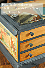 Annie Sloan Chalk Paint Used With Miss Mustard Seed Hemp Oil Pine Table Makeover By Serendipityrefined Com Table Makeover Painting Furniture Diy Chalk Paint