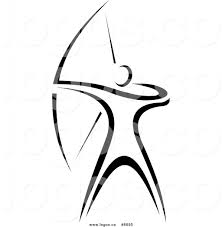 Archery Bow Clipart Black And White Archer Logo Clipart Clipart Archery Clip Art Logo Clipart