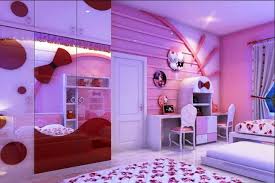 She is famous for her pink color. 19 Hello Kitty Bedroom Decoration