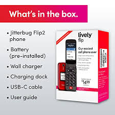 240 x 320 pixels pixel density: Jitterbug Flip2 Cell Phone For Seniors Red Pricepulse