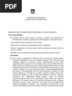 INTRODUCTION TO GENDER AND LITERATURE CC