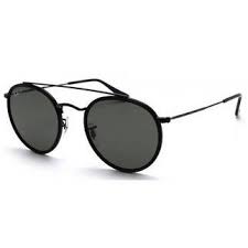 Black And Gold Aviator Ray Bans Ray Ban Round Double Bridge Black Sunglasses Rb3647n 002 58 51 Women S Gold Aviator Glasses Dress Shoes Womens Round Ray Bans