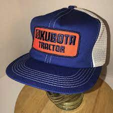 Vintage Kubota Tractor 80s Usa K Products Trucker Hat Cap Snapback Farming Patch Ebay Vintage Trucker Hats Mens Hats For Sale Hats For Men
