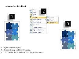 Rectangular Jigsaw Puzzle Chart Powerpoint Templates 0812