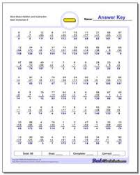 Read and answer each question. Subtraction Worksheets Mixed Addition And Subtraction