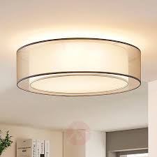 stoff deckenleuchte amon dimmbar grau 9621761 01 lampe beleuchtung decke deckenlampen design